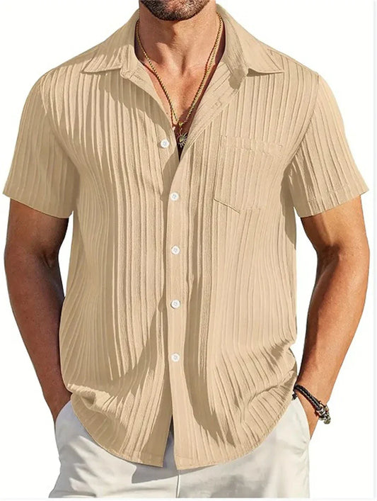 CAMISA DE LINO PARA PLAYA HOMBRE SILAMODA™