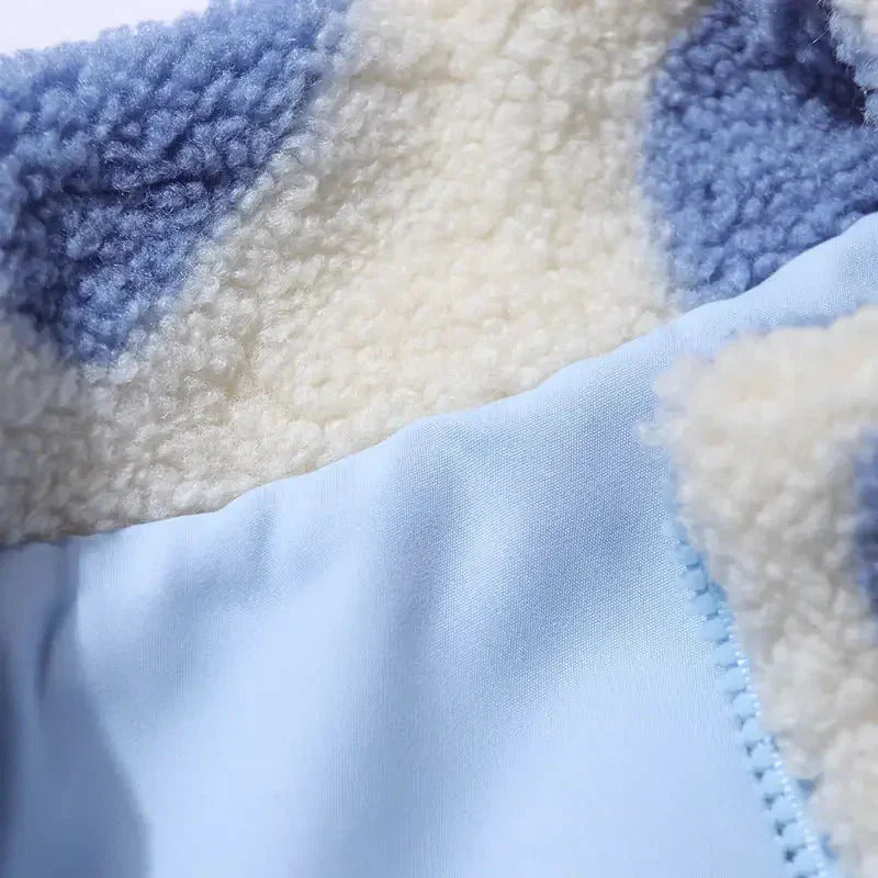 Chaqueta suave reversible con corazón Silamoda